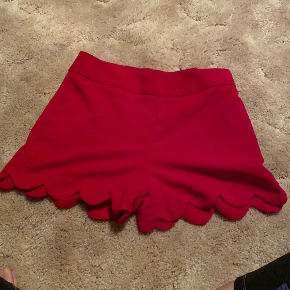 Red shorts